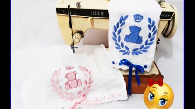 Passo a passo/Como bordar fralda em maquina doméstica