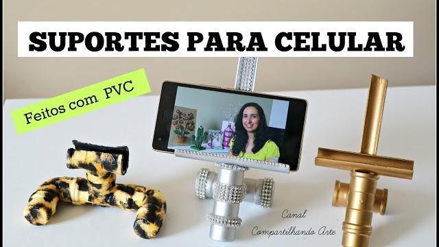 SUPORTE PARA CELULAR – DIYs de Porta celular com cano de PVC