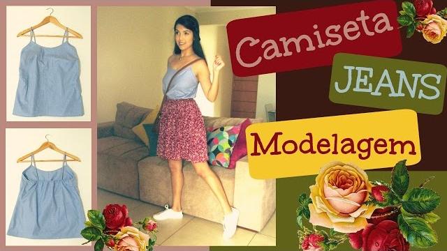 Camiseta Jeans de Alcinha – Modelagem