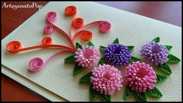 Artesanato c/ Fitas : Cartões e Convites de Quilling – Passo a Passo Fácil