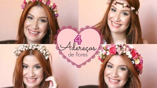 Como fazer 4 coroas de flores em casa – Por Bianca Andrade