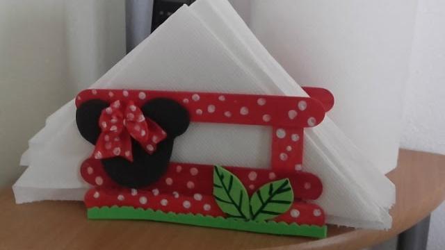 COMO FAZER PORTA GUARDANAPO MINNIE