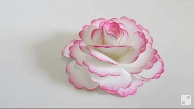 COMO FAZER ROSAS DE PAPEL A4 FACIL DIY  COM MOLDE