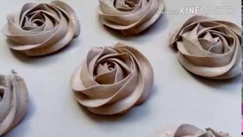Chantilly de chocolate – Rosas de chantilly – Congelamento