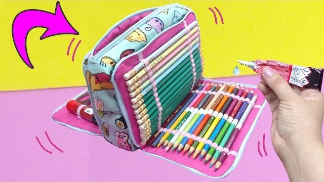 ESTOJO TRIPLO SEM COSTURA – DIY – Segredos de Aline
