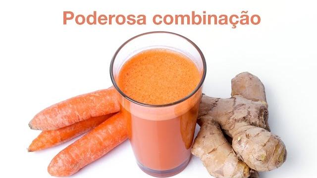 Conheça esta poderosa combinação: suco de cenoura com gengibre