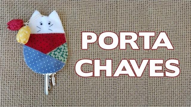 Porta Chaves Gatinho de Feltro Passo a Passo