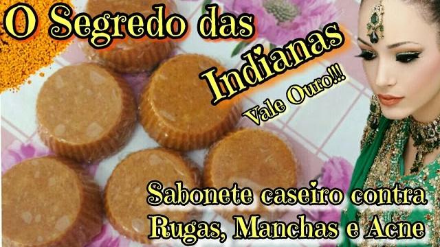 O SEGREDO DAS INDIANAS – SABONETE PARA ACNE E RUGAS COM AÇAFRÃO