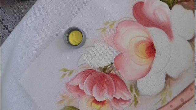Pintura em Tecido – Aprenda Pintar Papoulas e Folhas