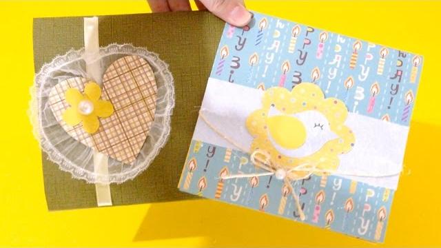 Como Fazer Scrapbook Cartão Decorado Passo a Passo