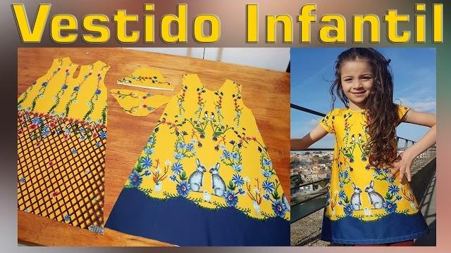 Corte e Costura: Vestido Infantil – SUPER FÁCIL