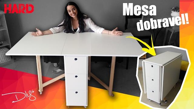 Mesa Dobrável super versátil – Faça você mesmo