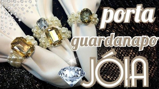 Como fazer porta guardanapo de pérolas para casamento – DIY Porta Guardanapo Joia