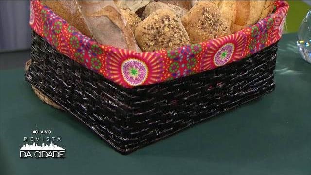 Faça você mesmo – Cesta de Pão feita com jornal