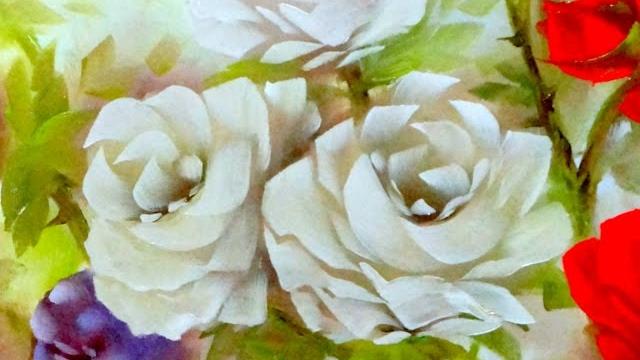 ROSA BRANCA – como deixar uma rosa atrás da outra