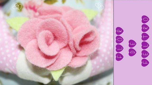 Artesanato Feltro – Flor de Feltro Fácil Como Fazer – Segredos de Aline