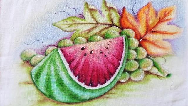 Exercitando o poder Criativo Efeito 3 D Pintura de Frutas