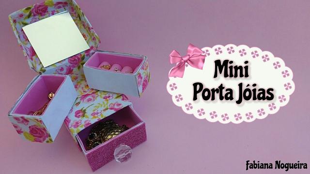 Diy – Mini Porta Joias Feito com Caixa de Leite
