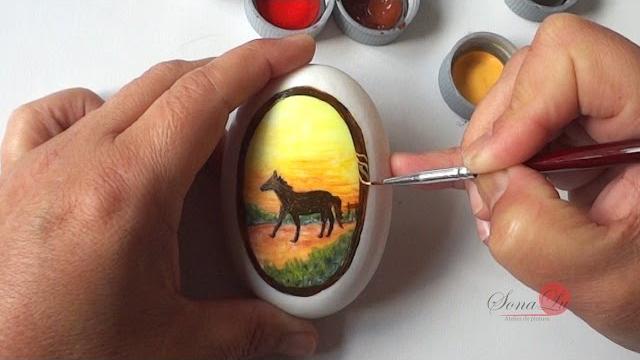 Cavalo em Sabonete por Sonalupinturas