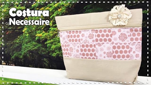 NECESSAIRE COM FUNDO DOBRADURA com Fábia Marchetti