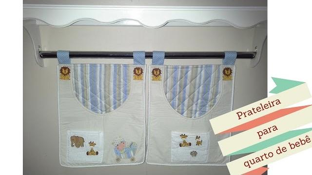 Prateleira em MDF para quarto de bebê