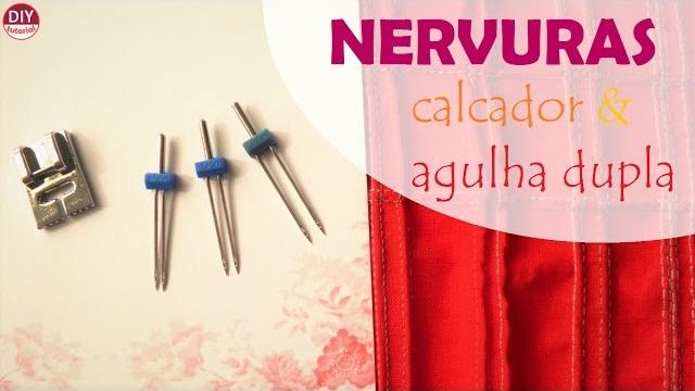 Como fazer nervuras (frisos) com e sem pé calcador e agulha dupla