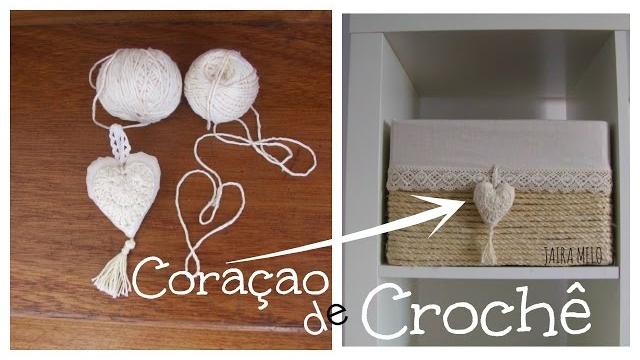 Coraçao de crochê – Corazón en ganchillo