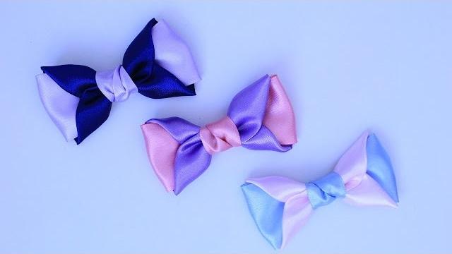 Passo a passo: Lindo laço feito com fita de cetim/Diy