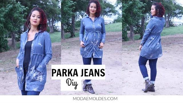 DIY PARKA/PARCA JEANS PARA INVERNO