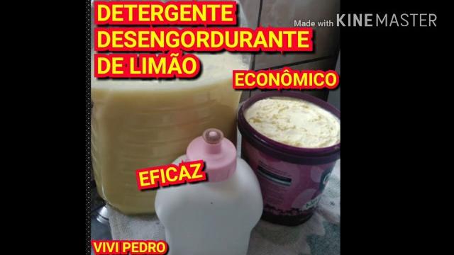 DETERGENTE DESENGORDURANTE DE LIMÃO