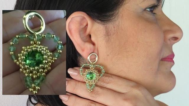 Brinco de Luxo Coração de Esmeralda – Maguida Silva