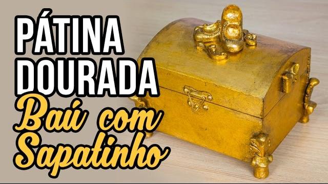 Pátina Dourada { Folha de Ouro + Goma Laca Indiana }