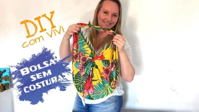 BOLSAS SEM COSTURA – UMA BOA FONTE DE RENDA COM CUSTO BAIXO / DIY BAG IDEA