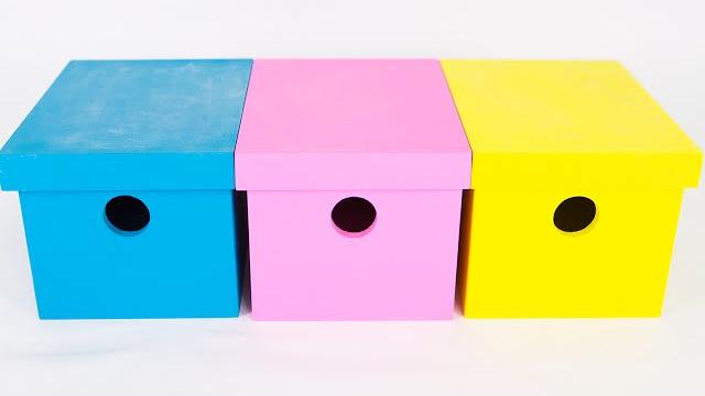 Dica: Caixa Lousa Colorida – Artesanato em MDF