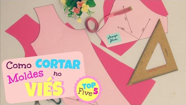 Top Five – Tecidos: Como Cortar Moldes no Viés