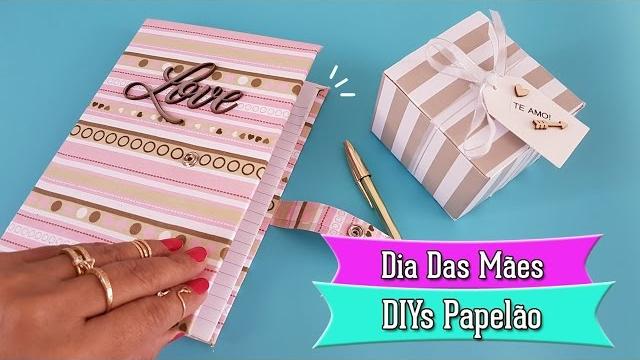 USANDO PAPELÃO – Ideias de Presentes – Dia das Mães