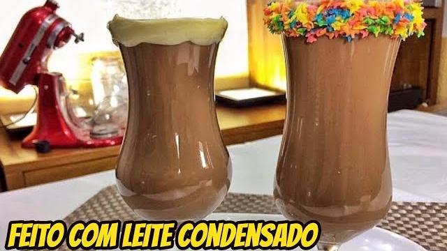 Chocolate Quente Cremoso a Base de Leite Condensado