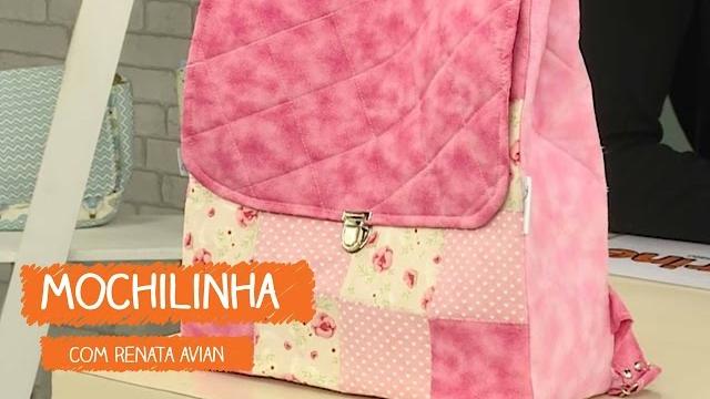 Mochilinha Patchwork com Renata Avian