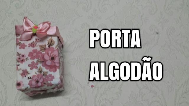 Porta algodão de caixa de leite
