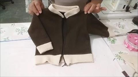 COMO FAZER JAQUETA COM ZÍPER PARA BEBÊ