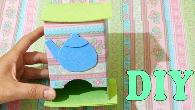 Do Lixo ao Luxo : Como Fazer Porta Chá com Caixa de Leite – Artesanato DIY