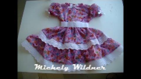 Vestido de quadrilha / festa junina com molde