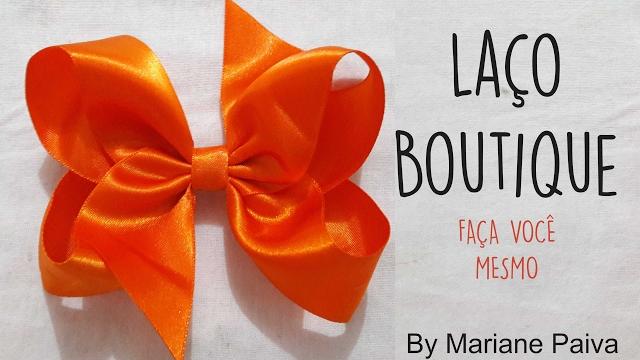 Laço Boutique com Pontas – Super fácil – DIY