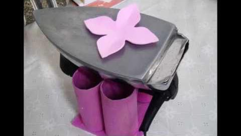 Suporte Para Ferro Com Rolinho de Papel Higiênico