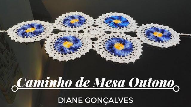 CAMINHO DE MESA OUTONO CROCHÊ/DIANE GONÇALVES