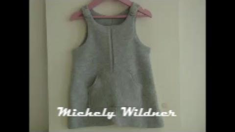 Vestido de moleton super fácil com molde de 2 a 10 anos