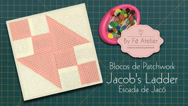 PATCHWORK : Mini Bloco – Jacob´s Ladder – By Fê Atelier