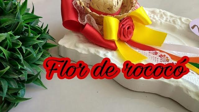 Como fazer flor de rococó rápido e fácil