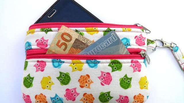 Carteira Necessaire Porta Celular – Muito Linda e Fácil