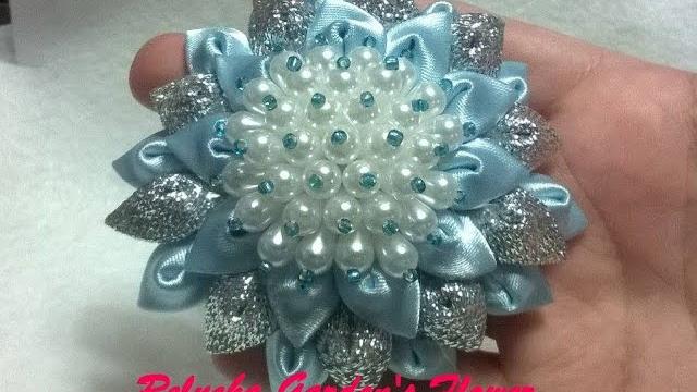 Linda Flor de Tecido Cetim – DIY – Satin Flower